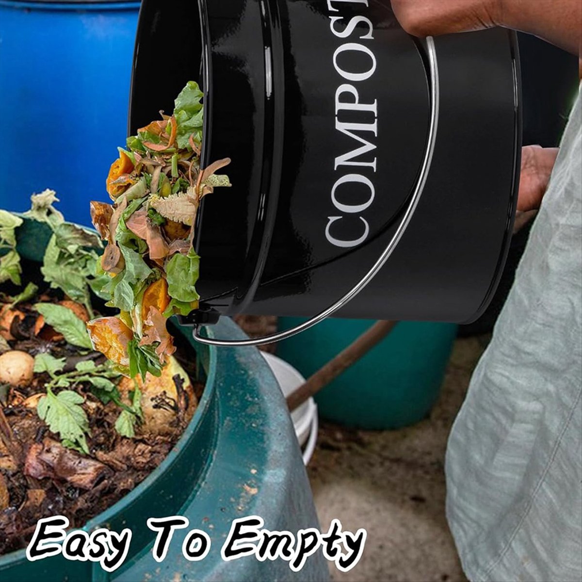 Kosz na kompost do kuchni, na  – Compost Bin Countertop recenzja i cena